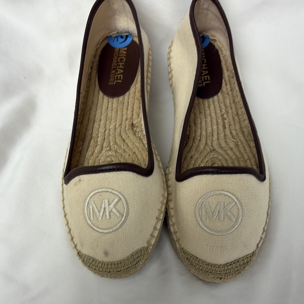 Michael Kors Women's Cream Espadrille Flats